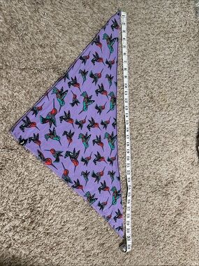 MeUndies Purple Bird Print Dog Bandana